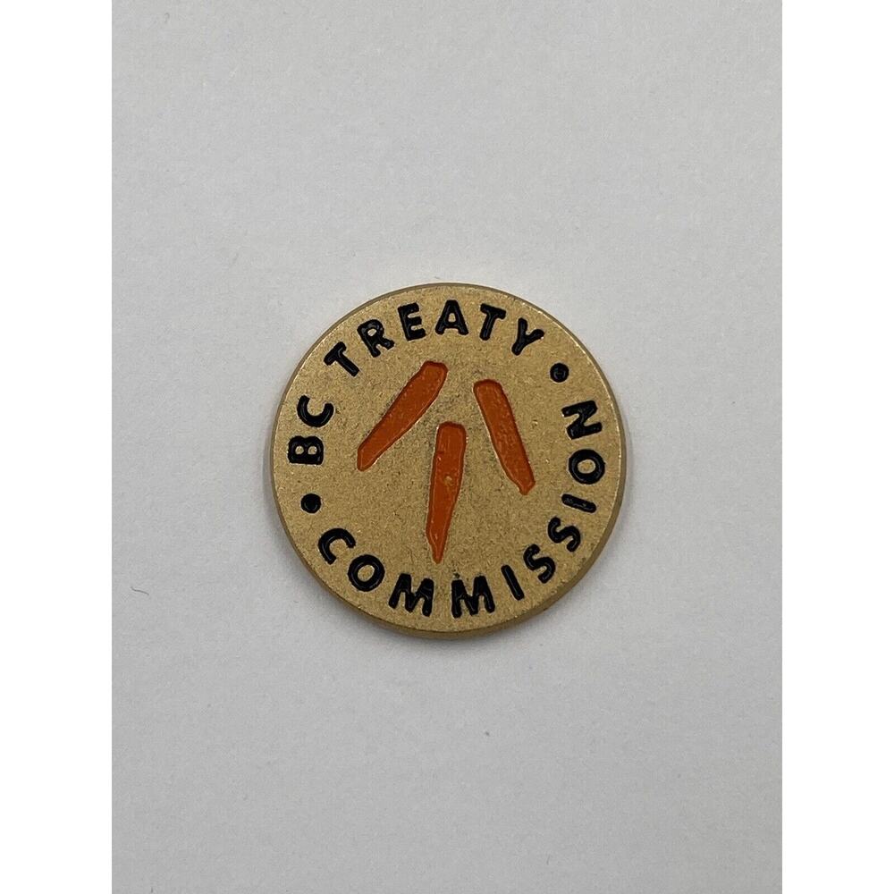 BC Treaty Commission Circular Lapel Pin Brooch
